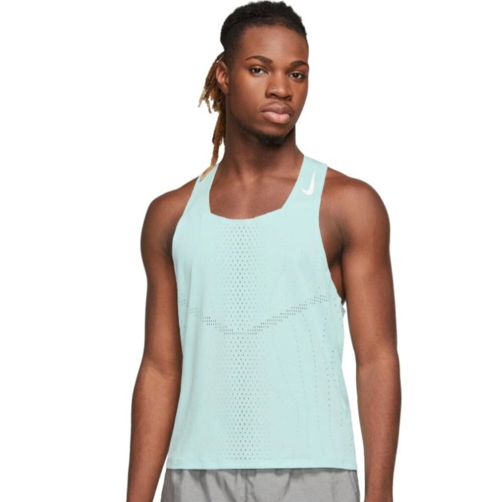 Nike ADV Aeroswift Dri-FIT Racing Singlet Slim Jade Ice DM4624-346 Men’s 2XL